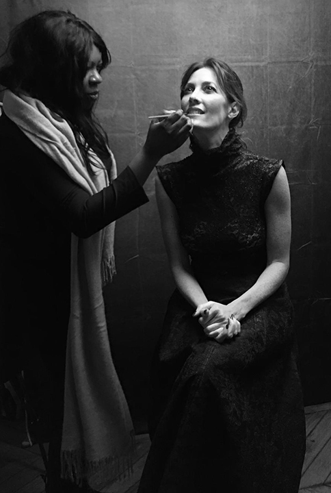 Backstage Makeup Mareva Galanter by Lourdes Pacton Hofmann photo © Laurent Loussan