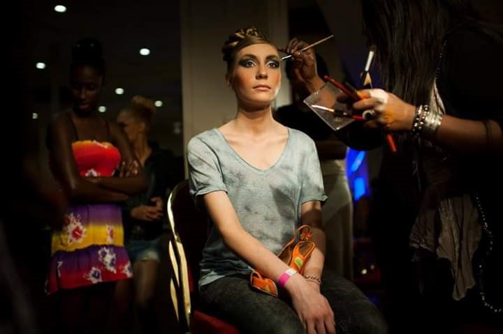 Backstage makeup event Lourdes Pacton Hofmann